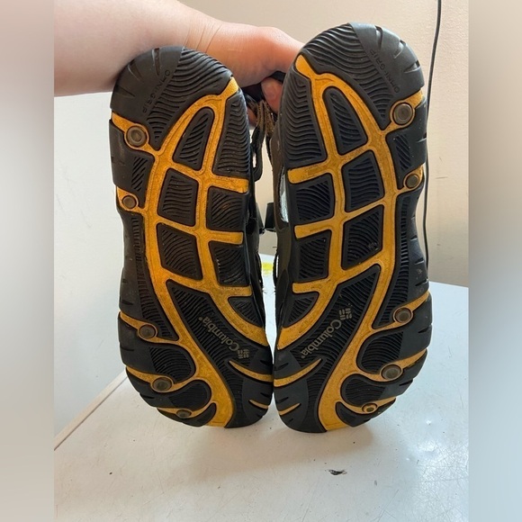 Columbia Mens Interchange Green Leather Flat Comfort Sports Sandals Shoes Sz 12 - Picture 7 of 8